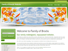 Tablet Screenshot of familyofbrocks.com